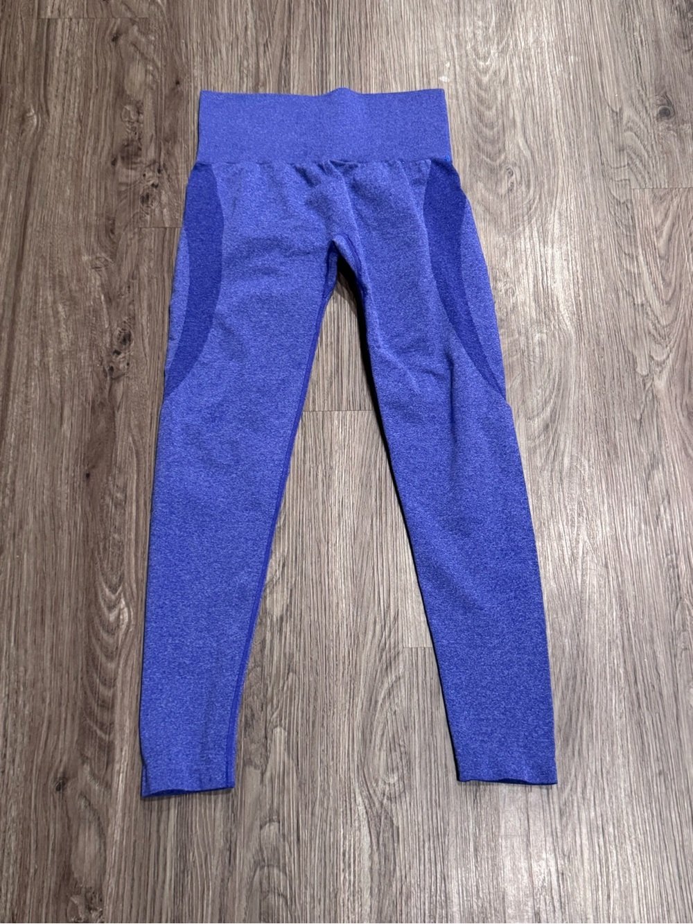 Blue Knit Active Top — Medium